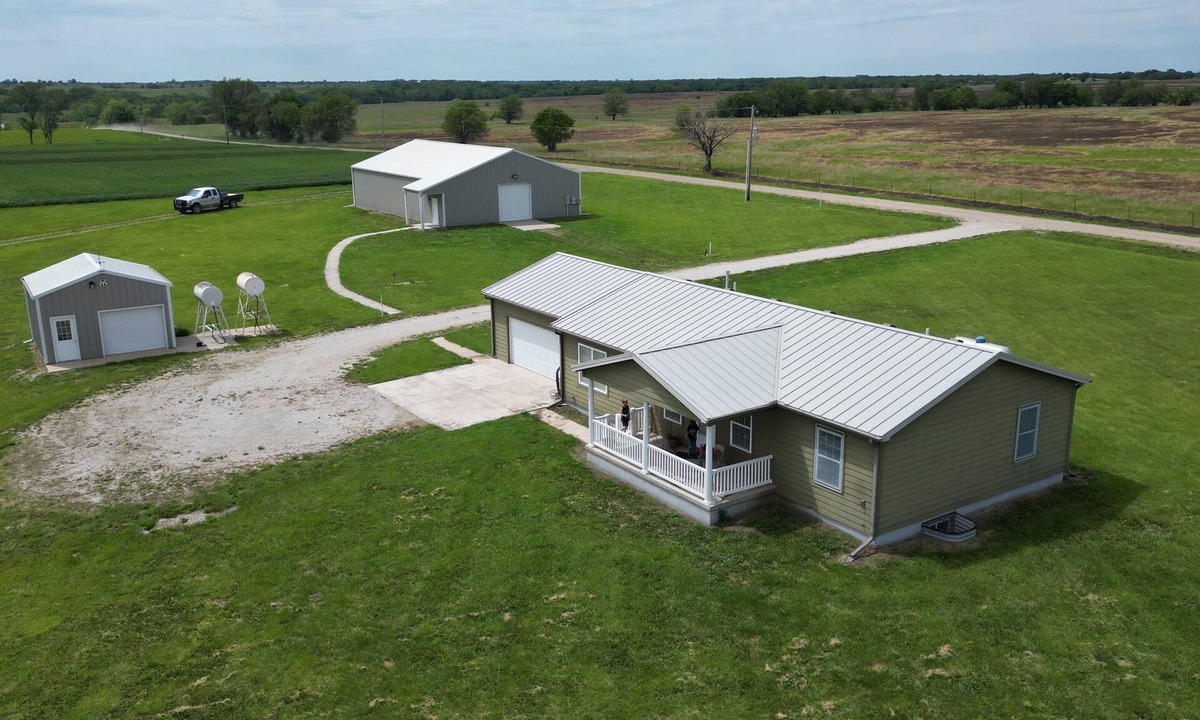 Lyon County House | 3-bedroom farmhouse in peaceful Admire with cozy charm