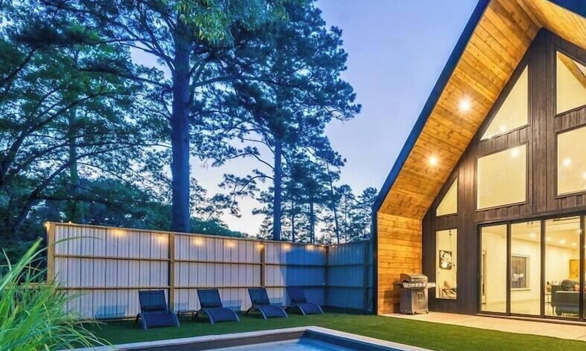 Mid America Cabin | 3 Side-By-Side Modern Lakefront A-Frame Cabins