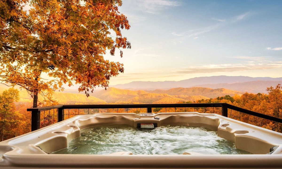 Sevierville Cabin | AMAZING Mountain Views Retreat | Games/FirePit/Upscale/HotTub/SemiSecluded