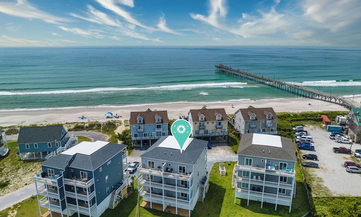 North Topsail Beach House | Beach Badger #147 - Rate Reduction! Ocean View Private Hot Tub, Dog Friendly!