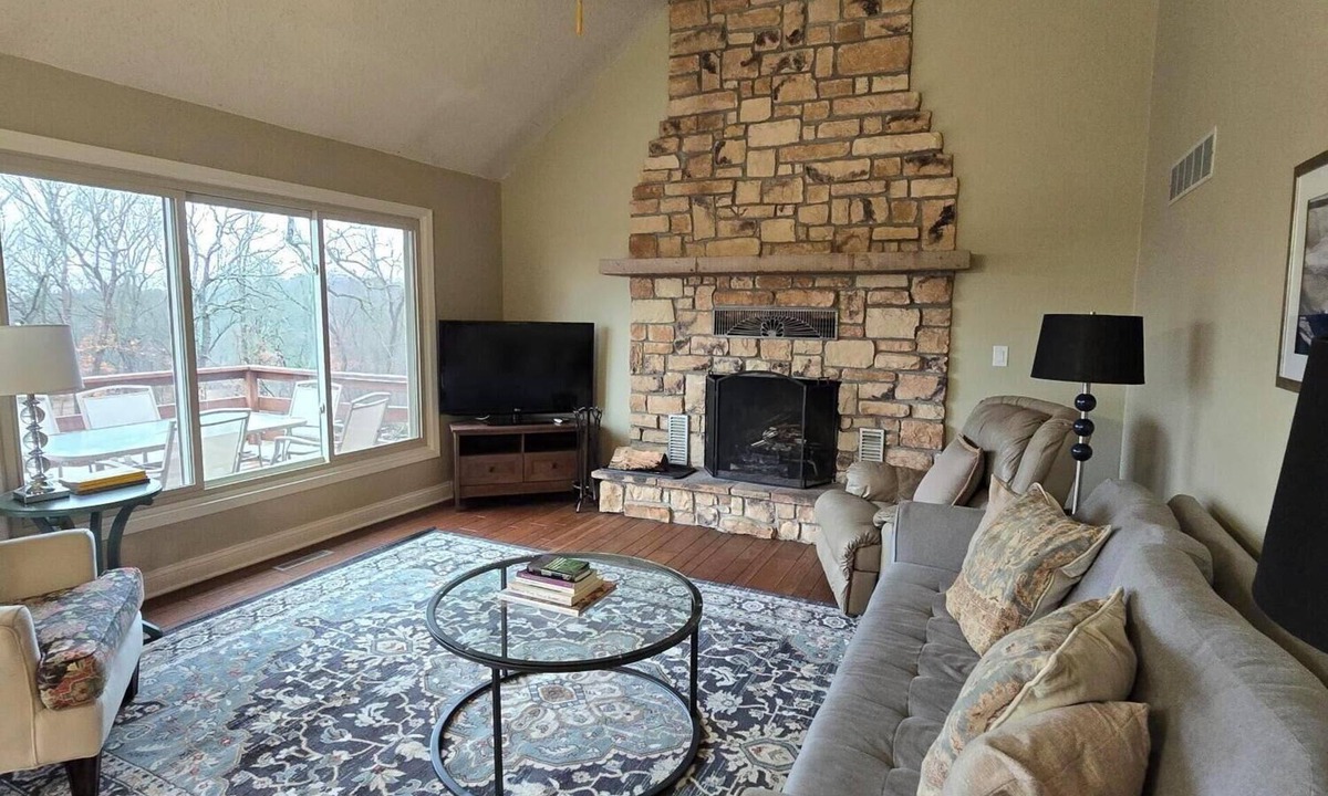 Warrensburg House | Charming 3-bedroom farmhouse with large front and back decks. Fenced in backyard