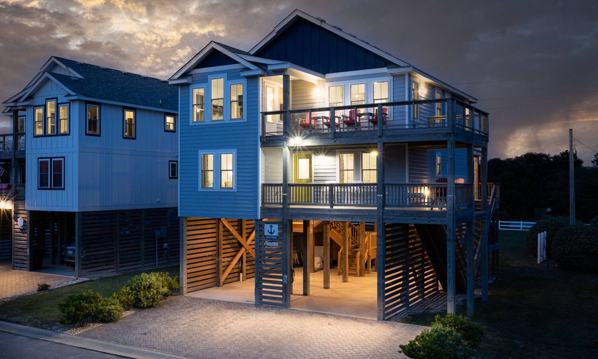 Salvo House | Dog Friendly - Sound View Home on private harbor. Amazing Sunsets-Fishing-Dock