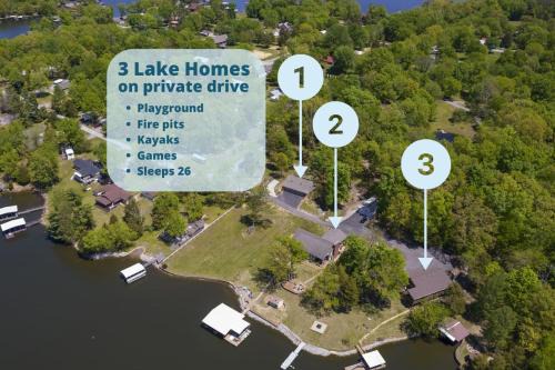 Wolf Creek House | Family Reunion Paradise 3 Lake Homes Together