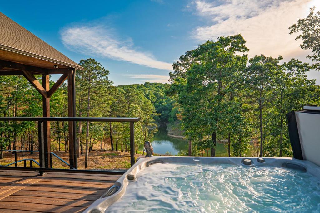 Park Hill House | Lake Views, Big Deck, Hot Tub, Fire Pit, Game Room