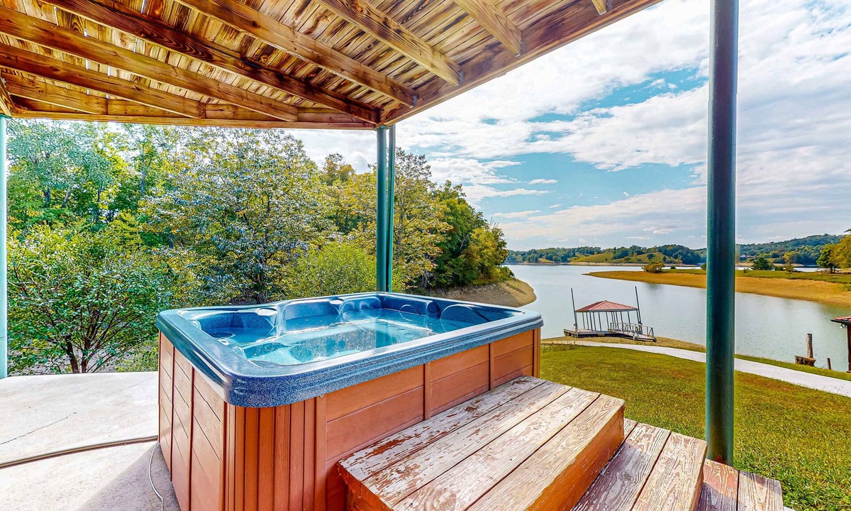 Sevierville Cabin | Lakefront Cabin W Views, Boat Ramp, Dock, Hot Tub
