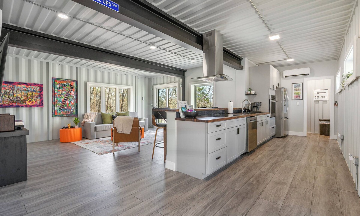 Bella Vista House | Modern Container Home w/Sauna + Bike Garage