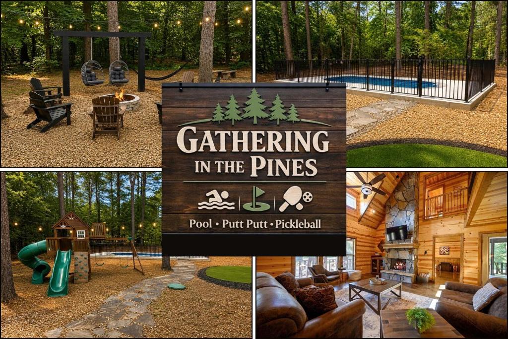 Broken Bow House | New Private Pool ! Pickleball & Basket Ball - Putt Putt - Hot tub - Pet Friendly - EV