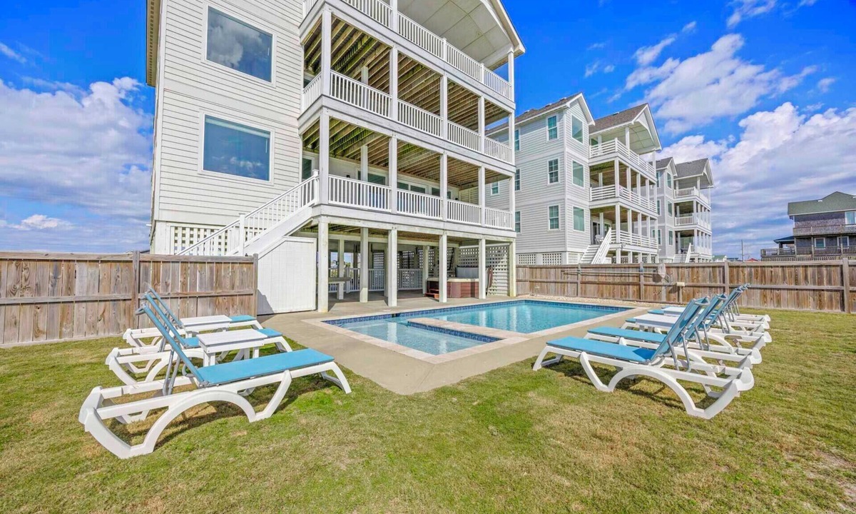 Hatteras House | Oceanfront, Dog Friendly 10BR Home in Hatteras with Elevator, Pool, Hot Tub