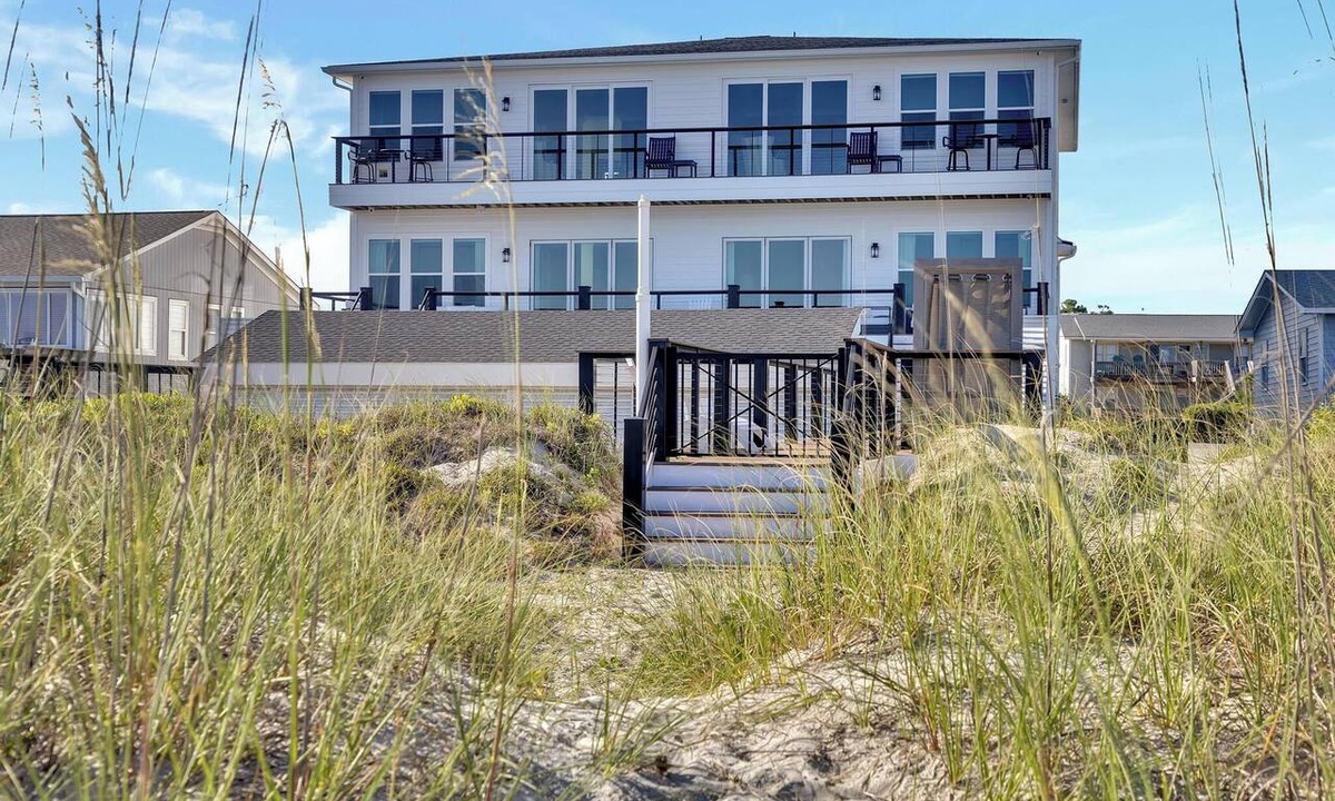 Emerald Isle House | Oceanfront Resort Retreat | Dual Homes, Luxe Pool & Endless Gathering Space