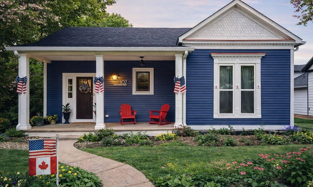 Elizabethtown House | Old Maple House -touch of Canadian charm on Kentuckys Bourbon Trail. Circa 1901.