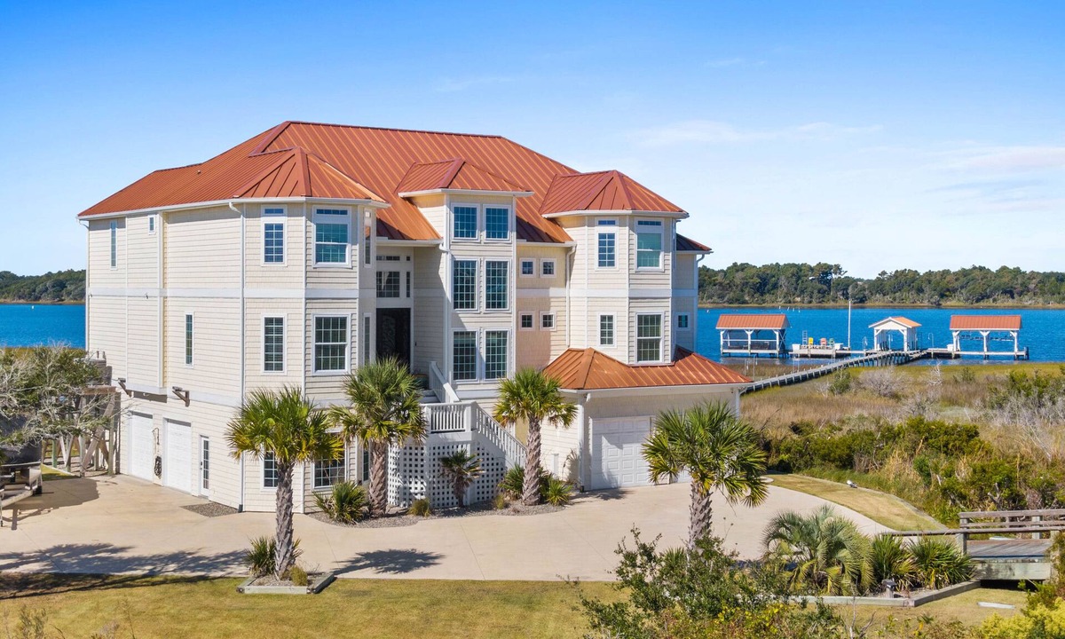 North Topsail Beach House | Permuda Private Island | 14 Acres of Luxury, Private Pool, Hot Tub + Boat Dock