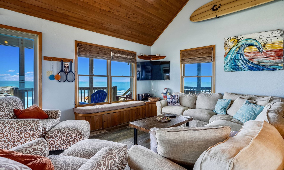 South Nags Head House | Right ON the OCEAN FRONT! AMAZING Ocean Vws! Pet Friendly!