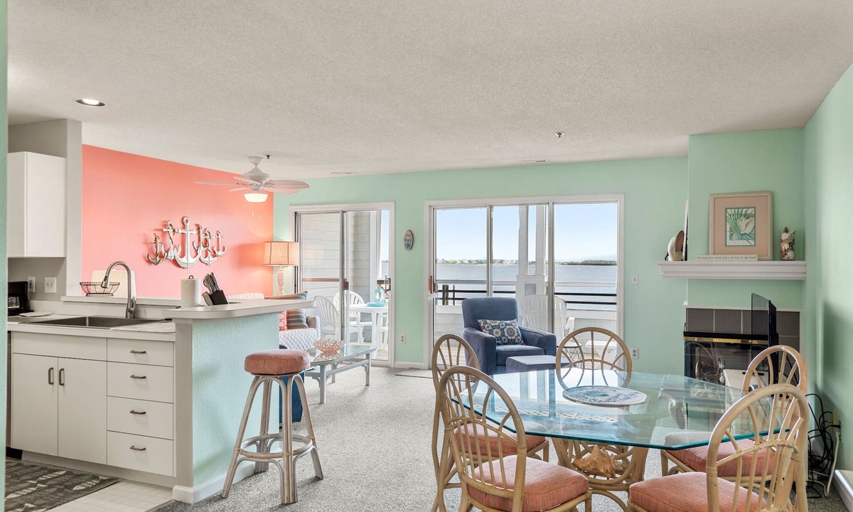 Manteo Condo | Sea la Vie: Soundfront, dog friendly, community pool, tennis court and so much m