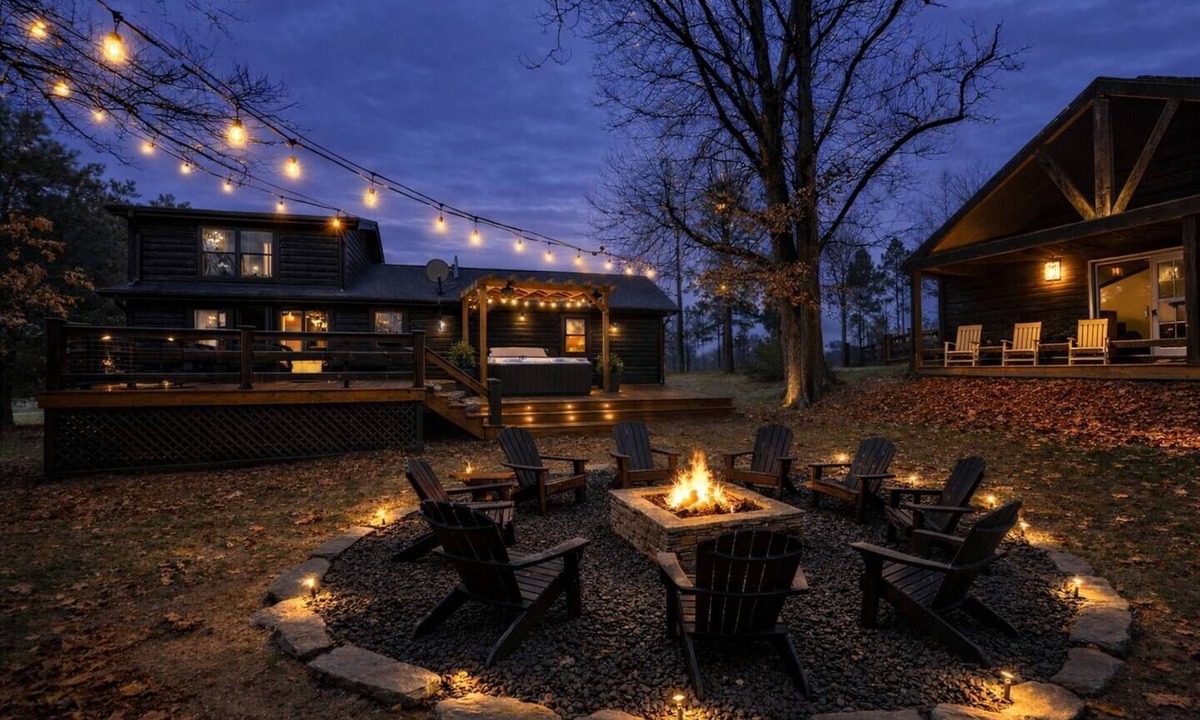 Buechel Cabin | Sleeps 12 + 5 Acre + Lake + Event Hall + Hot Tub