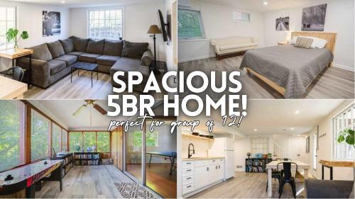 Bashford Manor House | Spacious 5-Bedroom Retreat for 12 in Serene Neighborhood Near Louisville's Best Attractions