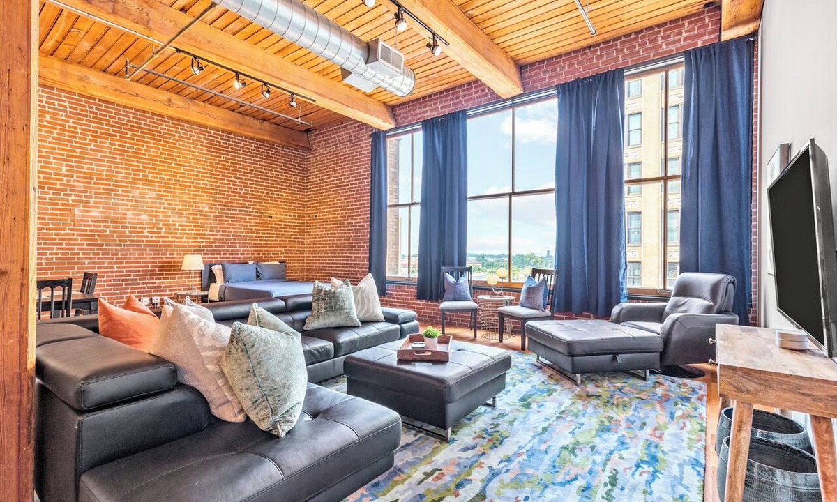 Downtown West Apartment | Stylish Industrial Loft in Downtown St. Louis