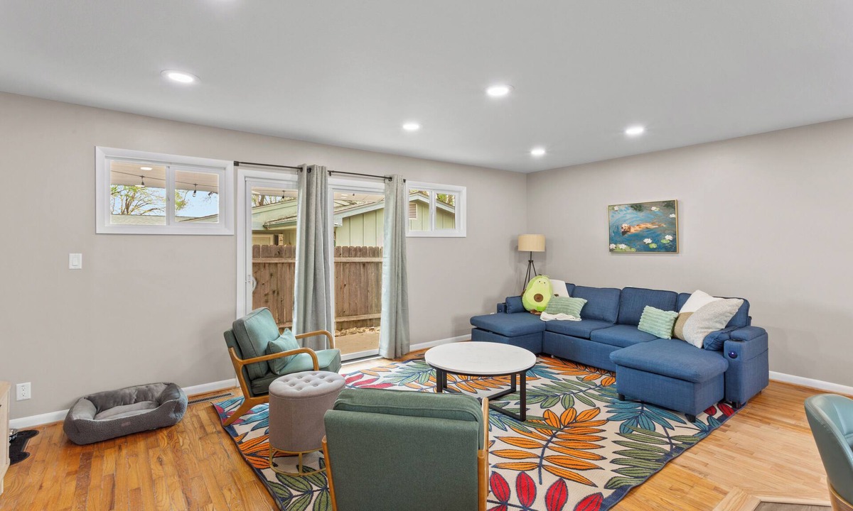 Sunset Hills House | The Lime & Leaf: Pet Friendly 2-bedroom house with AC in Lawrence, near KU