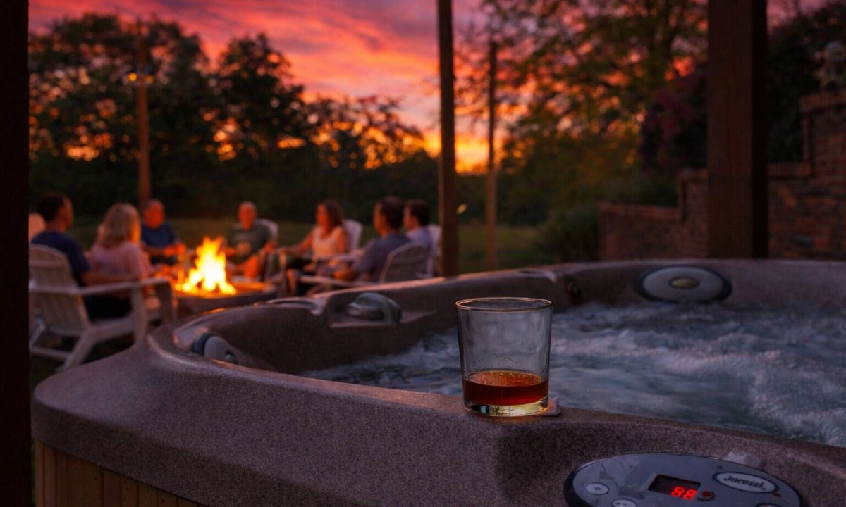 Coxs Creek Cabin | The Lodge/Hot Tub, Arcade, Firepit, Game room!
