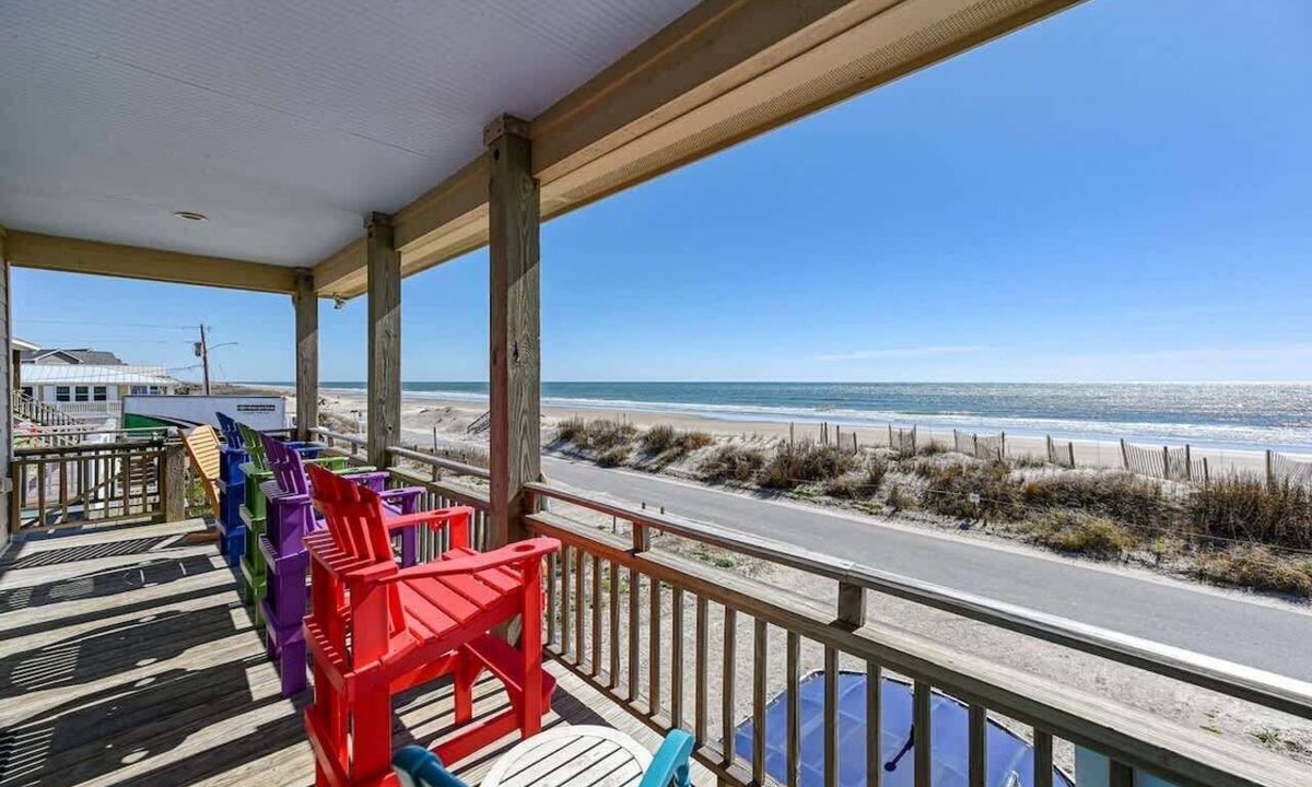 North Topsail Beach House | This' L Do - Oceanfront - Upcycled Vintage Beach Cottage
