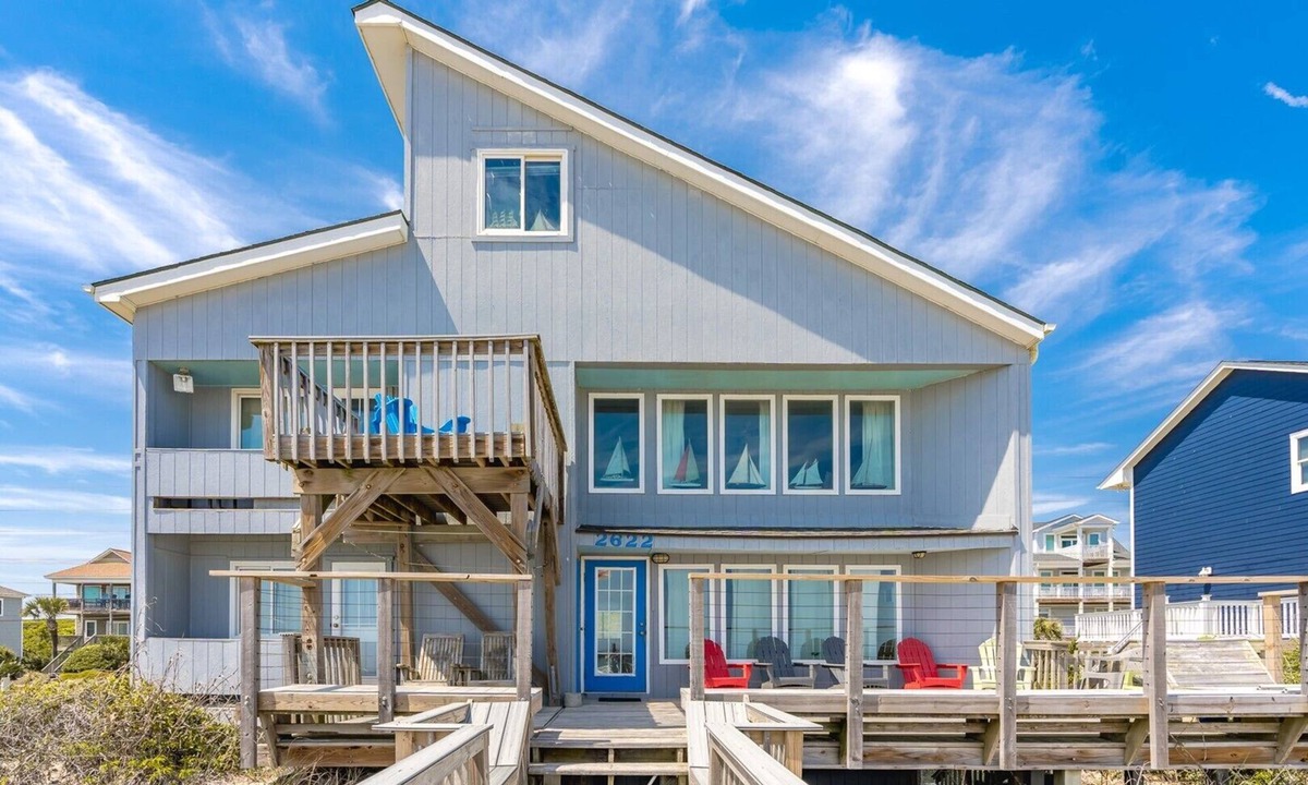 Surf City House | Time in a Bottle Oceanfront, Spacious 6 bedroom in Surf City!