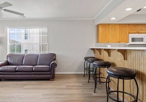 2 Bedroom, 2 Bathroom Walk-in Condo with Golf Course View from All-Season Sunroom