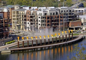 Something new for you ! Water fall and massage chair .Lake, golf course view.