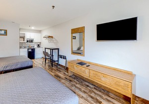 Studio close to Silver Dollar City with outdoor swimming pool, firepit & grill