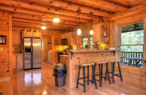 Almond Cabin | 5br Log Cabin: Hot Tub, Game Room, Yard, Firepit & Starlink! Fontana/Bryson/NOC