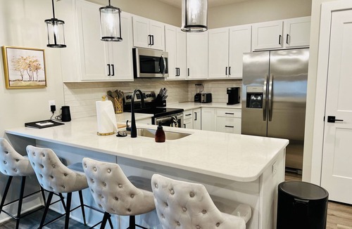 Dahlman House | 8 min to CWS! 3 bed 4 bath Townhouse w porch& rooftop deck- 5 min to Downtown!