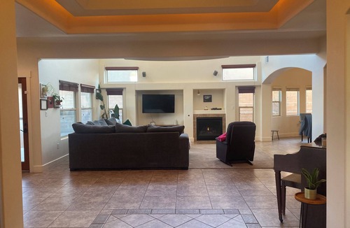 Northeast Heights House | ABQ Retreat-Pool, Hot Tub, Mountain Views, Three King Beds! Sleeps 12!