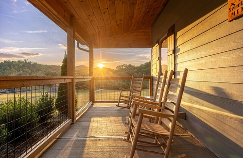 Cosby Cabin | Affordable luxury: mountain views, easy access, hot tub, Wi-Fi & game room fun!