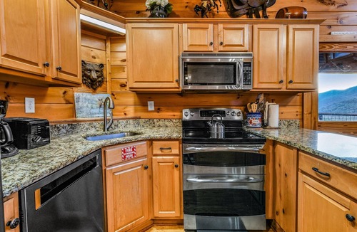 Smoky Mountains Cabin | Ali's Dream: Free Attraction Tickets: in Wears Valley with Mountain Views, Hot Tub, & Games