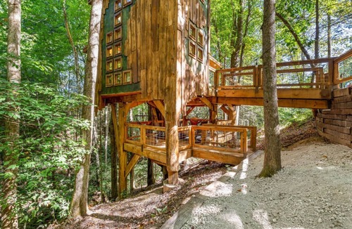 Rogers Cabin | Amazonia- Pet Friendly, Firepit, Outdoor Shower