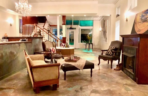 Cowan House | Artsy 1st floor pet-friendly ensuite king in historic railroad inn & town.
