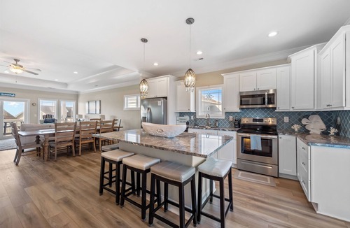 North Topsail Beach House | Beach Badger #147 - Rate Reduction! Ocean View Private Hot Tub, Dog Friendly!