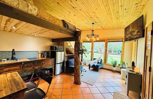 El Paso Cabin | Casita Phoenix… charming mini cabin Spanish style on a Pecan Orchard
