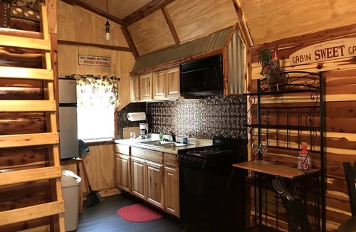 Hughes County Cabin | Cozy Cabin Rental on Vineyard in Allen, Oklahoma