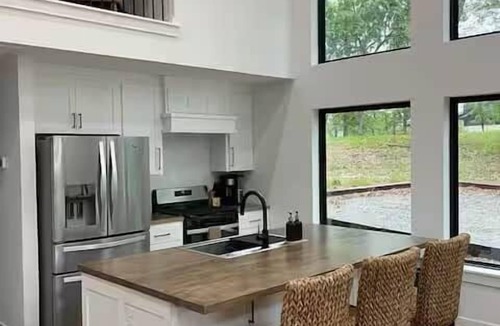 Eufaula House | Cozy Cabin with Large Firepit, Community Pool, Playground, and Pickleball Court!