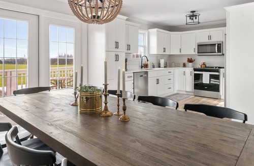 Shelbyville House | Family & Pet Friendly Fire Pit, Two Hot Tub, Country Views, Theatre Room