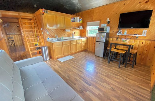 Fairport Cabin | Fishing Pond & Treehouse: Tranquil Maysville Cabin