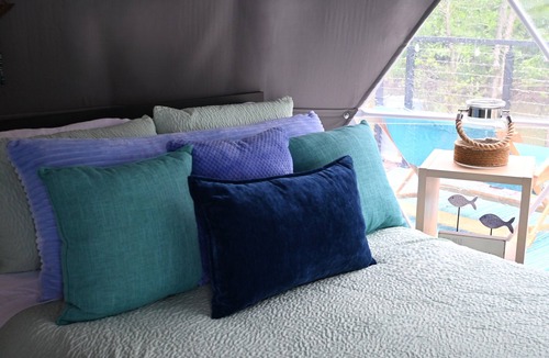 Farmers Resort | Float on Inn Geodome at The Edge—Unique Riverfront Glamping in Salt Lick, KY