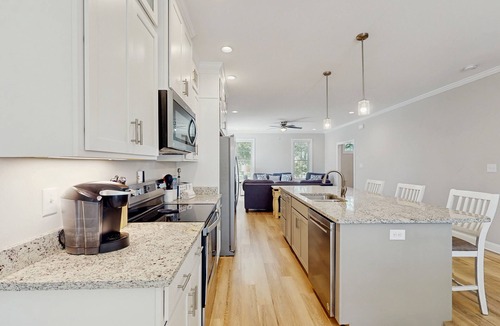 Morehead City House | Four townhomes - heart of the city - elevator, balconies, fast WiFi, central AC