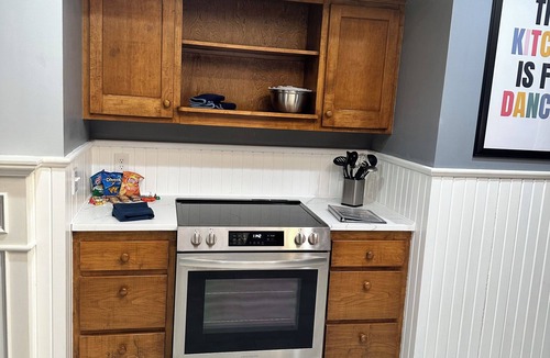 Wichita House | Fun Private Backyard Resort: Pool, Pickle - Sport Court, Hot Tub, & King Beds