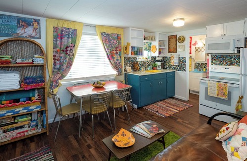 Kimberling City Cabin | Grandma's Groovy Retro Lakefront Cabin near Branson and Silver Dollar City!