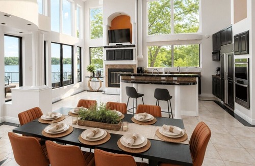 Osage Beach House | Group Friendly Lakefront Lux-6BED/4BA/Swim Spa/Dock/Movie Theater/Gameroom/Panoramic Views/Firepit-30PP