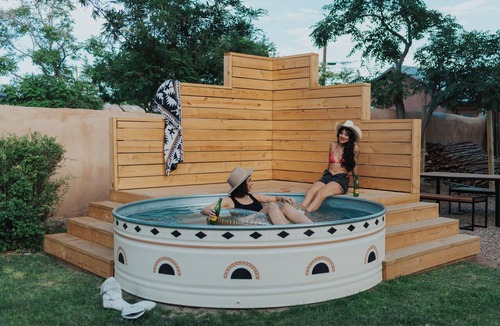 Old Town Apartment | Hot Tub + Pool! Coyote Suite at The Desert Compass in Old Town