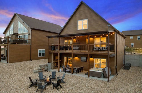 Kimberling City House | Indoor pools! Hot Tub, Fire Pit, Game Room, Milkshake Bar!