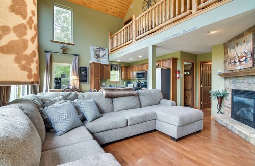 Blue Eye House | Lake-View Home in Blue Eye w/Hot Tub & Fire Pit!