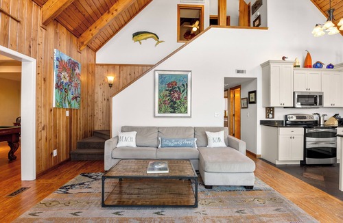 Ocracoke House | Landshark: Dog friendly waterfront home, game room, sound views.