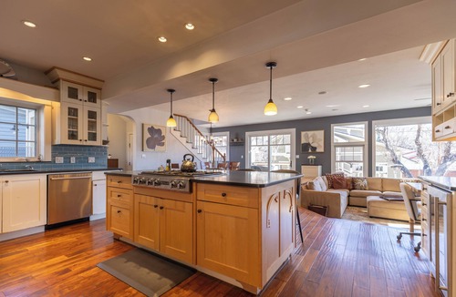 Historic Downtown Durango House | Large Group Retreat Downtown with Hot tub, Fire Pit, Balcony, Office, & More